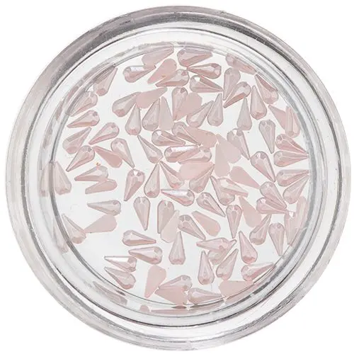 Lesketajoči okraski v obliki solznih kapelj - nežno rožnati