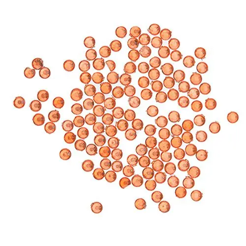Okrogli kamenčki 2 mm - oranžni, 90 kos